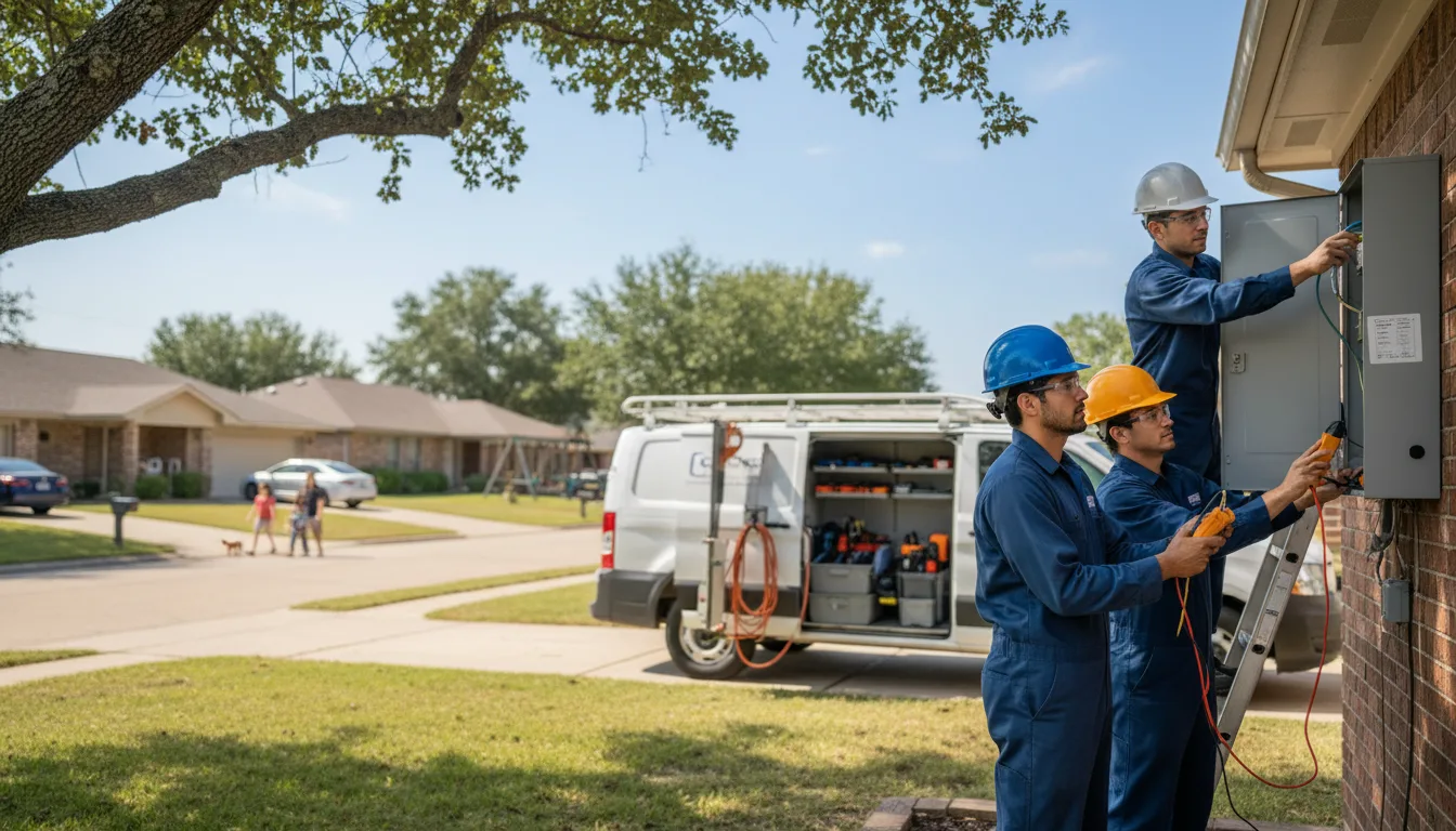 Certified electrician providing emergency electrical services in Agar, SD